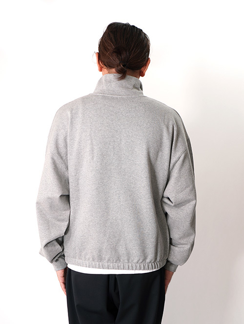 W.A.T.C STUDIO  |  Oversized boxy 1/4 Zip Sweater - H.Grey