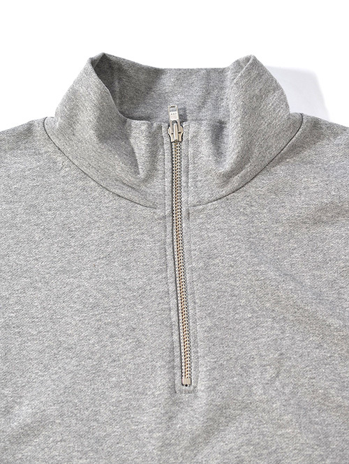 W.A.T.C STUDIO  |  Oversized boxy 1/4 Zip Sweater - H.Grey