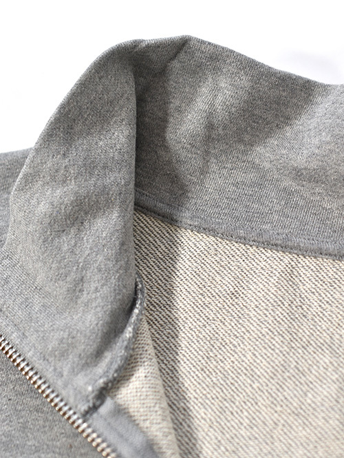 W.A.T.C STUDIO  |  Oversized boxy 1/4 Zip Sweater - H.Grey