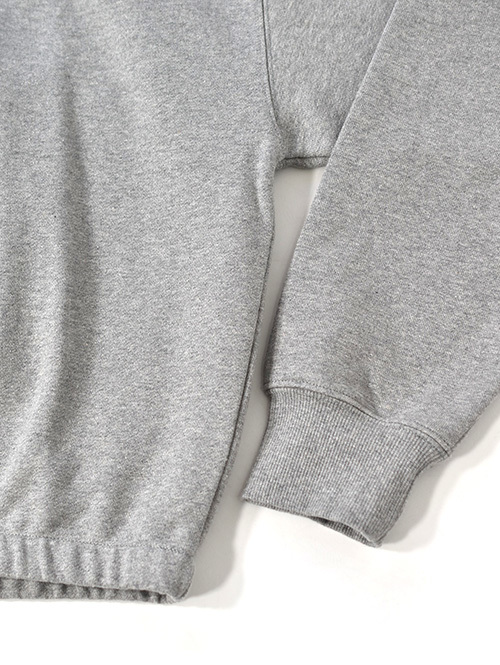 W.A.T.C STUDIO  |  Oversized boxy 1/4 Zip Sweater - H.Grey