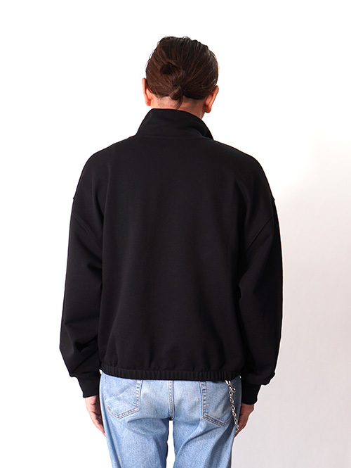 W.A.T.C STUDIO  |  Oversized boxy 1/4 Zip Sweater - Black