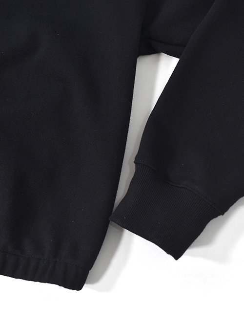 W.A.T.C STUDIO  |  Oversized boxy 1/4 Zip Sweater - Black